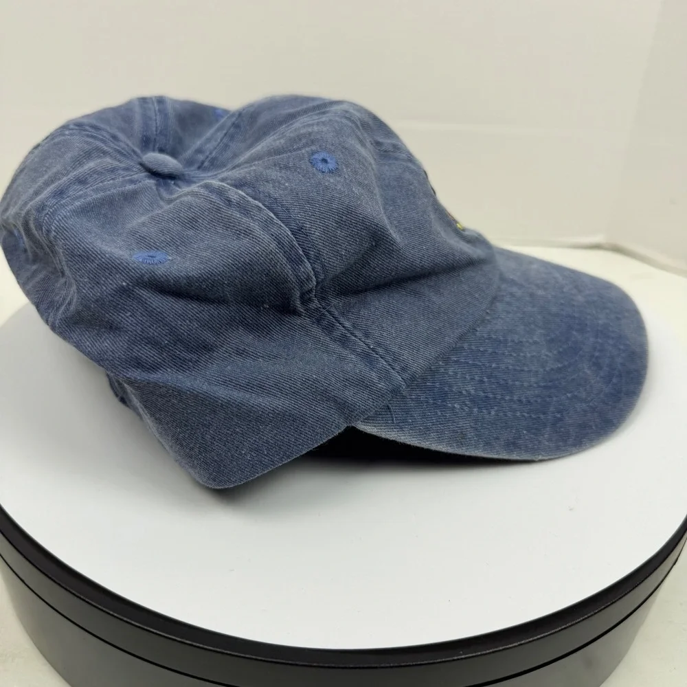 Disney Parks Mickey Mouse Washed Blue Baseball Cap Dad Hat Adult Adjustable